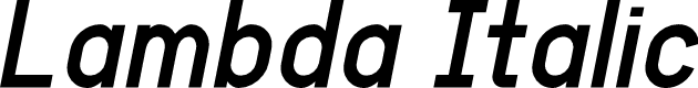 Lambda Italic