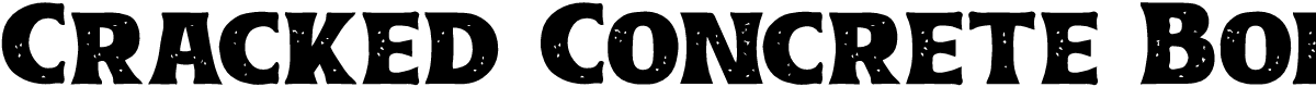 Cracked Concrete Bold Display Rough