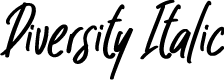 Diversity Italic