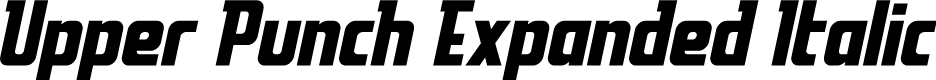 Upper Punch Expanded Italic