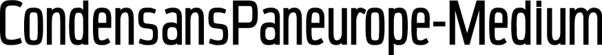 CondensansPaneurope-Medium