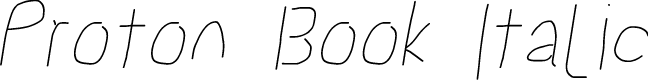 Proton Book Italic