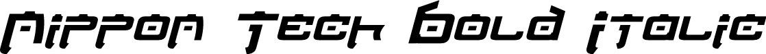 Nippon Tech Bold Italic