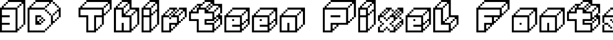 3D Thirteen Pixel Fonts Regular