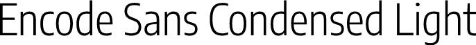 Encode Sans Condensed Light