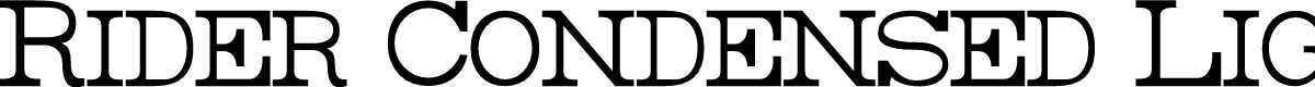 Rider Condensed Light