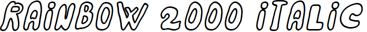 Rainbow 2000 Italic