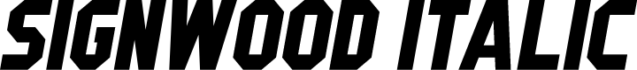 Signwood Italic
