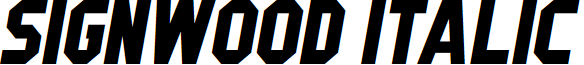 Signwood Italic