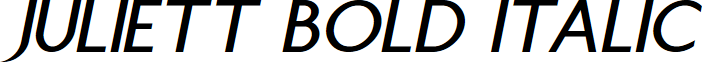 Juliett Bold Italic