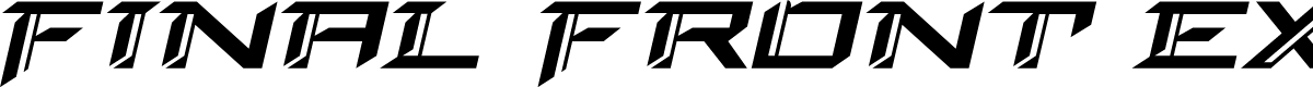 Final Front Expanded Italic