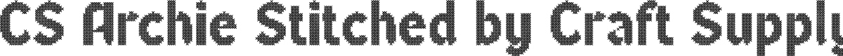 CS Archie Stitched Regular Demo