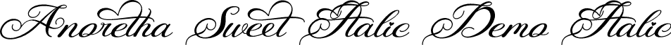 Anoretha Sweet Italic Demo Italic