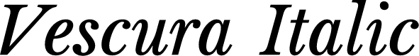 Vescura Demo Italic