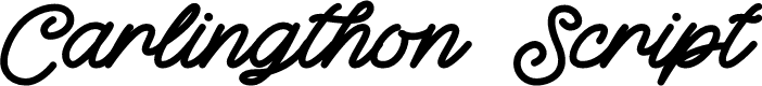 Carlingthon Script Personal Use