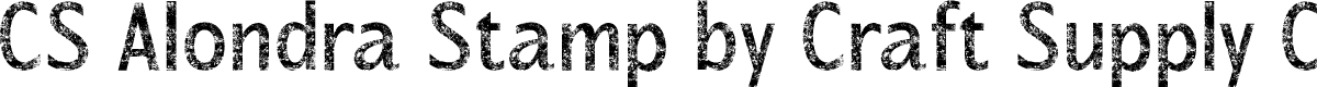 CSAlondraStamp-Regular Demo