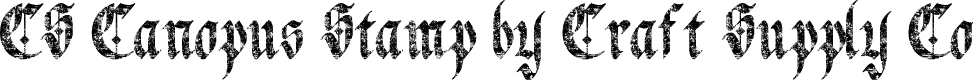 CSCanopusStamp-Regular Demo