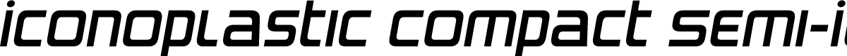 Iconoplastic Compact Semi-Ital