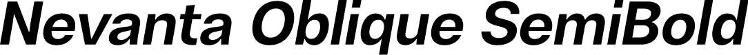Nevanta Oblique SemiBold