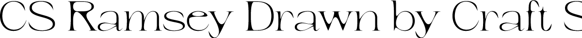CSRamseyDrawn-Regular Demo