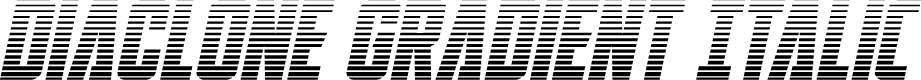 DiaClone Gradient Italic