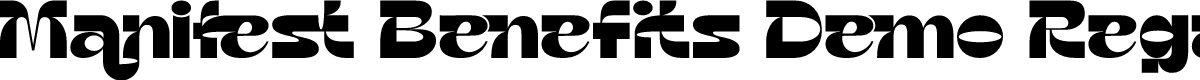 Manifest Benefits Demo Regular