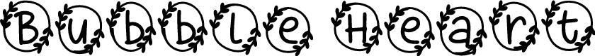 Bubble Heart Monogram