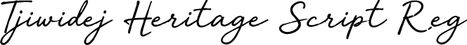 Tjiwidej Heritage Script Reg
