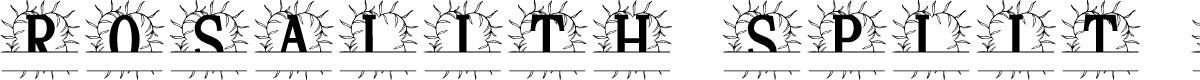 Rosalith Split Monogram