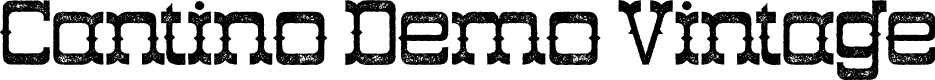 Cantino Demo Vintage