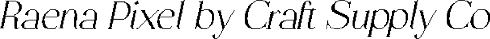 RaenaPixel-Regular Demo
