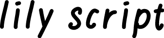 lily script