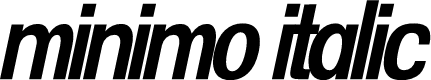 minimo italic
