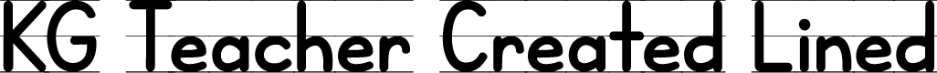 KG Teacher Created Lined