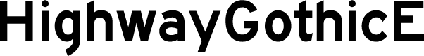 HighwayGothicE