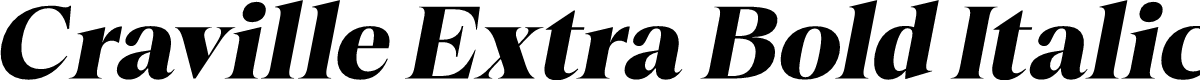 Craville Extra Bold Italic