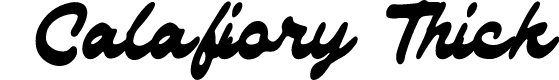 Calafiory Modern Cursive Thick Food  