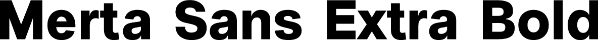 Merta Sans Demo Extra Bold