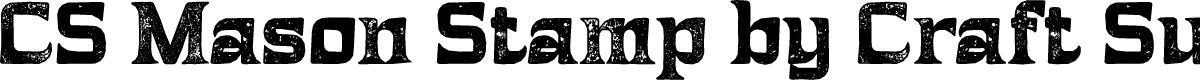 CS Mason Stamp Regular Demo