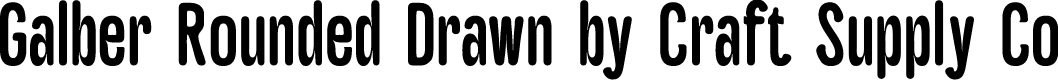 GalberRoundedDrawn-Regular Demo