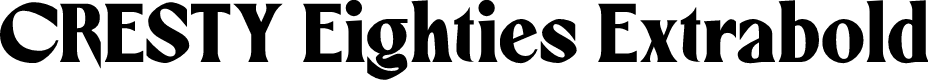 CRESTY Eighties Extrabold