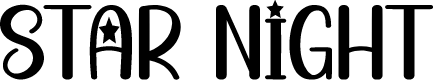 Star Night Font - Free Download