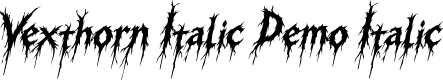 Vexthorn Italic Demo Italic