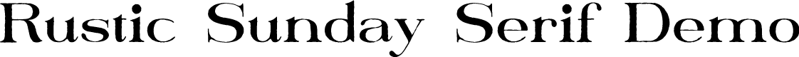 Rustic Sunday Font - Free Download