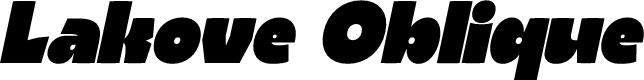 Lakove Oblique
