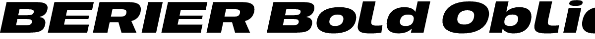 BERIER Bold Oblique