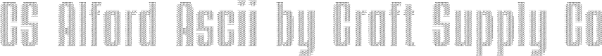 CS Alford Ascii Regular Demo