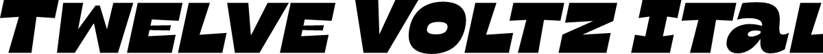 Twelve Voltz Italic