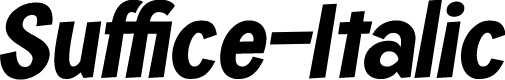 Suffice-Italic