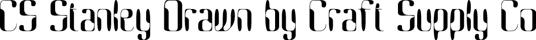 CSStanleyDrawn-Regular Demo